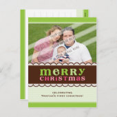 HET BRIEFKAART VAN DE GROET VAN DE FOTO:: (Voorkant / Achterkant)