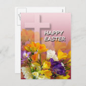 Het Briefkaart van de Groeten van Pasen (Voorkant / Achterkant)