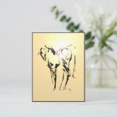 Het Briefkaart van de "hartstocht" ~ (Staand voorkant)