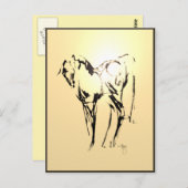 Het Briefkaart van de "hartstocht" ~ (Voorkant / Achterkant)