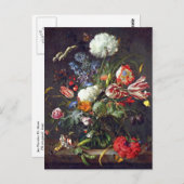 Het Briefkaart van DE Heem Flower (Voorkant / Achterkant)
