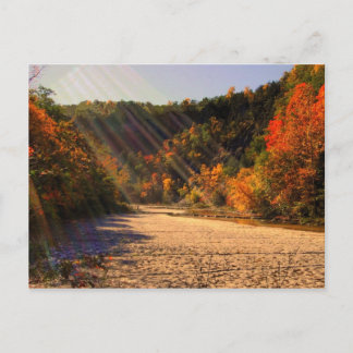 Het Briefkaart van de Herfsten van Taughannock