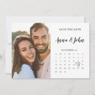 Het Briefkaart van de kalender met Foto sparen de 