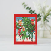 Het Briefkaart van de kerstboom (Staand voorkant)