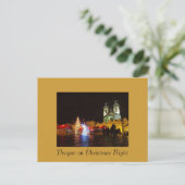 Het Briefkaart van de Kerstnacht van Praag (Staand voorkant)