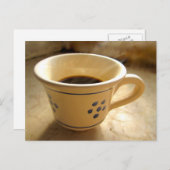 Het Briefkaart van de Kop van de espresso (Voorkant / Achterkant)