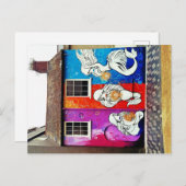 Het Briefkaart van de Kunst van de straat (Voorkant / Achterkant)