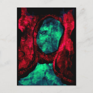 Het Briefkaart van de Kunst van "rood Madonna" JTG