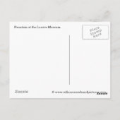 Het Briefkaart van de Louvre-fontein (Achterkant)