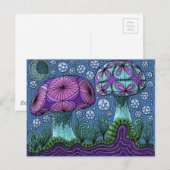 Het Briefkaart van de Melkweg van de paddestoel (Voorkant / Achterkant)