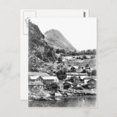 het Briefkaart van de Noorse Geiranger Merok (Voorkant / Achterkant)