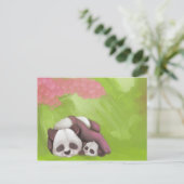 Het Briefkaart van de Panda van de slaap (Staand voorkant)