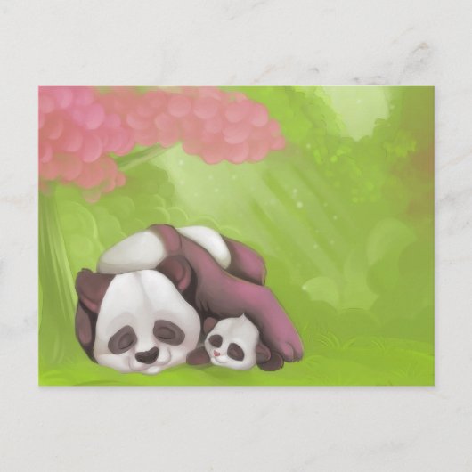 Het Briefkaart van de Panda van de slaap (Voorkant)