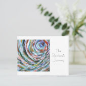 Het Briefkaart van de Sjabloon van de Rainbow (Staand voorkant)