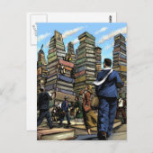 Het Briefkaart van de Stad van het boek (Voorkant / Achterkant)