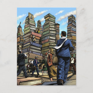 Het Briefkaart van de Stad van het boek