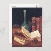 Het Briefkaart van de tafelschildering van de boek (Voorkant / Achterkant)