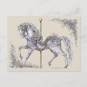 Het Briefkaart van de Tekening van het Paard van