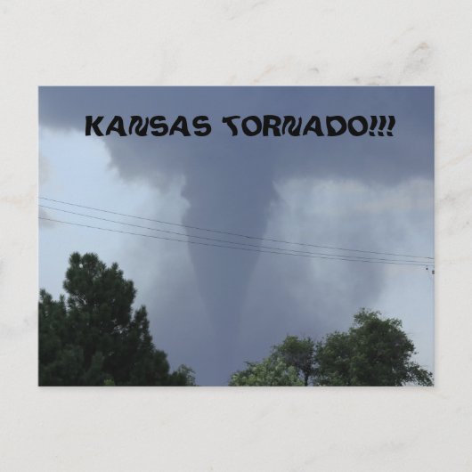 Het Briefkaart van de Tornado van Kansas (Voorkant)