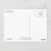 Het Briefkaart van de Tsjechische Republiek van (Achterkant)