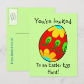 Het Briefkaart van de Uitnodiging van de Jacht van (Voorkant / Achterkant)