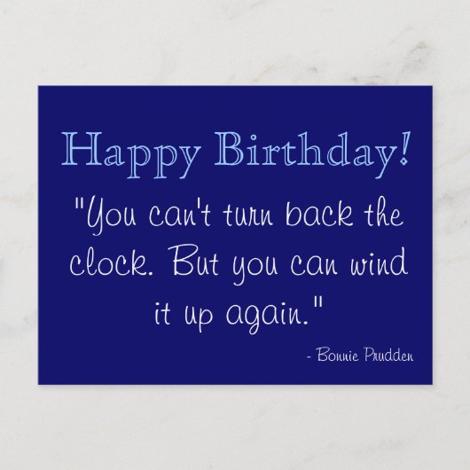 Het Briefkaart van de verjaardag - Pruden (Voorkant)