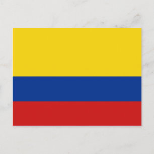 Het Briefkaart van de Vlag van Colombia