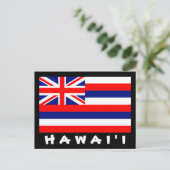 Het Briefkaart van de Vlag van Hawai'i (Staand voorkant)