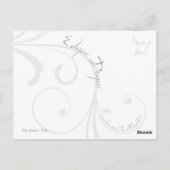 Het briefkaart van de vrouw van Baker (Achterkant)