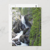 Het Briefkaart van de Waterval van Colorado (Voorkant / Achterkant)