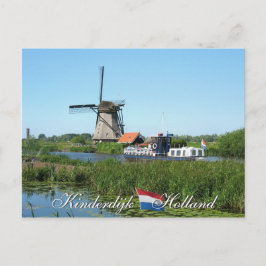 Het Briefkaart van de Windmolen van Kinderdijk en