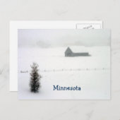 Het Briefkaart van de Winter van Minnesota (Voorkant / Achterkant)