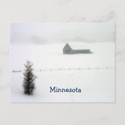 Het Briefkaart van de Winter van Minnesota (Voorkant)