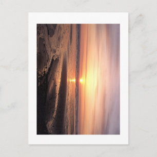 Het briefkaart van de zonsondergang
