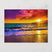 Het Briefkaart van de zonsondergang (Voorkant)