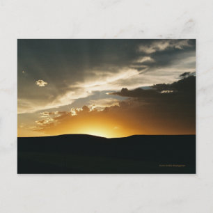 Het Briefkaart van de Zonsondergang van Wyoming