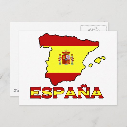 Het briefkaart van España (Voorkant / Achterkant)