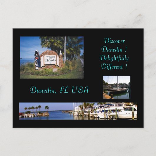Het Briefkaart van Florida Torism van Dunedin (Voorkant)