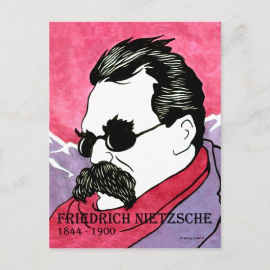 Het Briefkaart van "Friedrich Nietzsche" (Voorkant)
