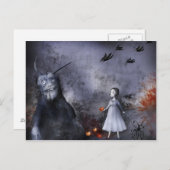 Het briefkaart van Halloween (Voorkant / Achterkant)