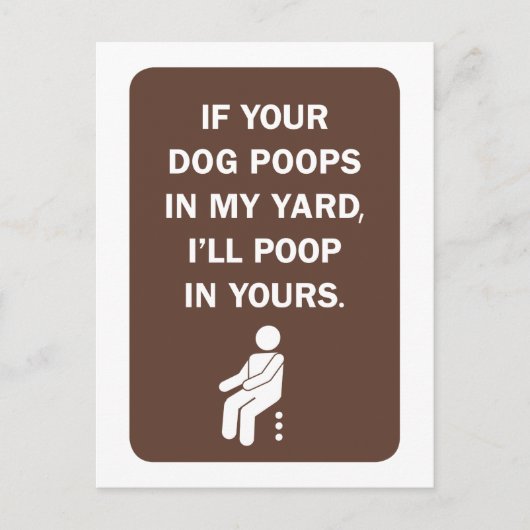 Het Briefkaart van het Achterschip van de hond (Voorkant)