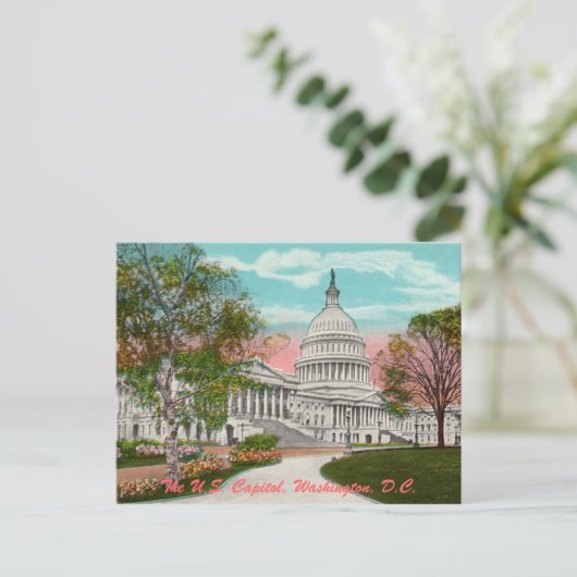 Het Briefkaart van het Amerikaanse Capitool (Staand voorkant)