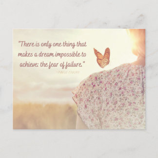 Het briefkaart van het citaat Angst van Mislukking