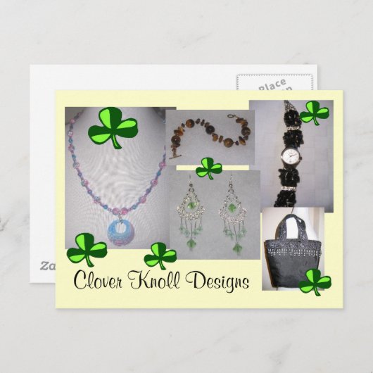 Het Briefkaart van het Design van het Heuveltje (Voorkant / Achterkant)