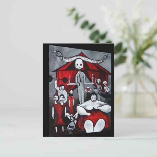 Het Briefkaart van het Freak-Show (Staand voorkant)