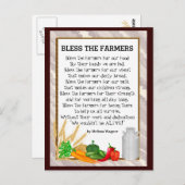 Het briefkaart van het gedicht van de Boeren (Voorkant / Achterkant)