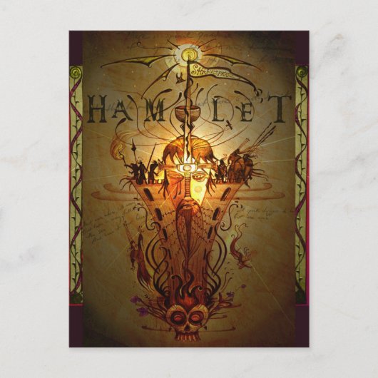 Het briefkaart van het "gehucht" (Voorkant)