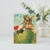 Het Briefkaart van het Konijntje van de Honing van (Staand voorkant)