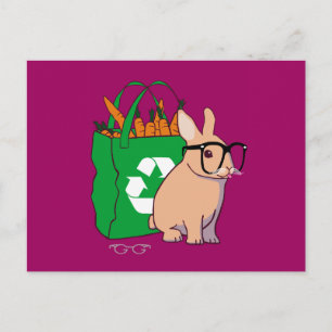 Het Briefkaart van het Konijntje van Hipster