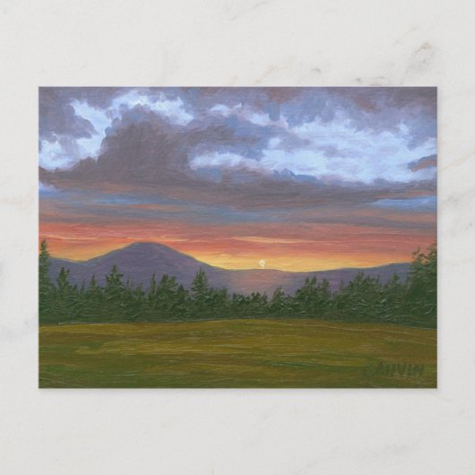 Het Briefkaart van het landschap van de Berg van (Voorkant)